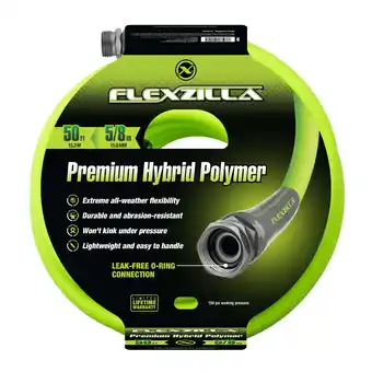 Walmart Flexzilla Garden Hose, Flexible Hybrid Polymer, 5/8 x 50' offer