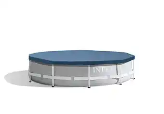 Walmart Intex 10' UV Resistant Round Blue Pool Cover for Above-Ground Pools offer