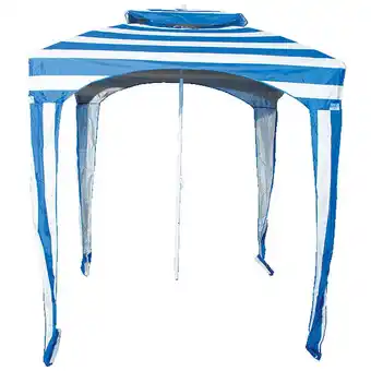 Walmart RIO Beach Umbrella Cabana Sun Shelter, Blue, Beach Canopy - New offer