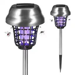 Walmart Kqiang 2 Count Outdoor Solar Mosquito Zapper, 700 Sq Ft Waterproof Bug Zapper offer
