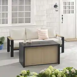 Walmart Better Home and Gardens Ventura Metal LP Firepit offer