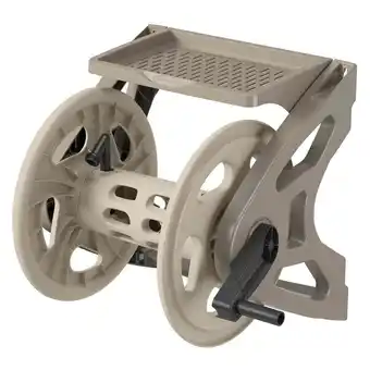 Walmart Suncast Handler 200 Foot Resin Wall Mounted Outdoor Garden Hose Reel, Taupe offer