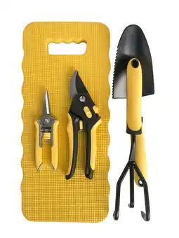 Walmart Expert Gardener Gardening Tools Metal Set 5 Piece- Black and Yellow offer