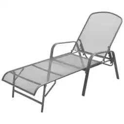 Walmart vidaXL Sun Lounger Steel Anthracite offer