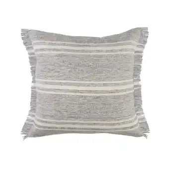 Walmart Ox Bay Babel 24 x 24 Gray Striped Indoor/Outdoor Adult Decorative Throw Pillow offer