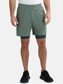 Walmart Athletic Works Men's and Big Men's 2 in 1 Shorts, 8 Inseam, Sizes S-3XL offer