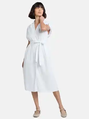 Walmart Time and Tru Women's and Women's Plus Midi Shirtdress, Sizes XS-4X offer