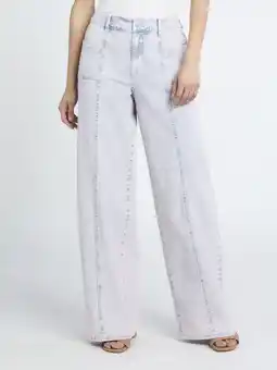 Walmart Madden NYC Women's Mid-Rise Loose Fitted Jeans offer