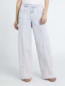 Walmart Madden NYC Women's Mid-Rise Loose Fitted Jeans offer