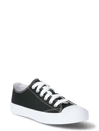 Walmart No Boundaries Womens Classic Lace Up Casual Sneakers (Wide Width Available) offer