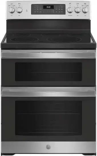 Walmart GE 30 Free-Standing Electric Double Oven Convection Range offer
