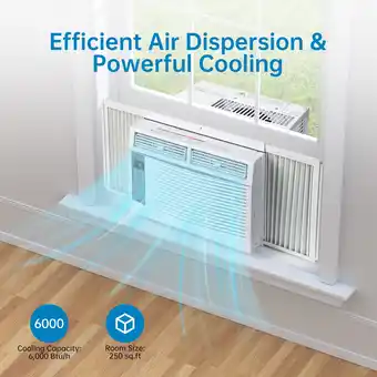 Walmart TROPOW 115V Window-Mounted Air Conditioner 6,000 BTU with Remote/APP Control and ECO Mode offer