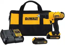 Walmart DEWALT 20V Max Cordless Drill / Driver Kit, Compact, 1/2-Inch (DCD771C2), Dewalt Yellow offer
