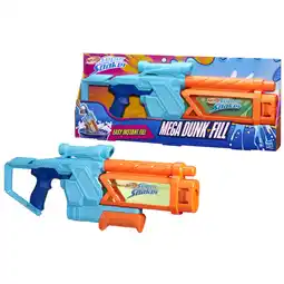 Walmart Nerf Super Soaker Mega Fill Water Blaster, Instant Refill, 33.9 Fluid Ounce Tank, Water Toys, 6+ offer