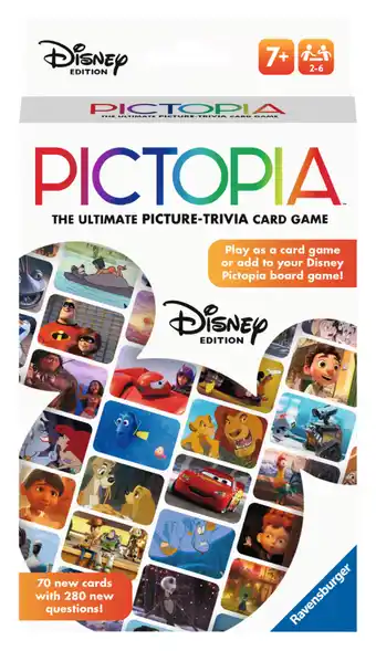 Walmart Ravensburger Pictopia: Disney Edition Family Trivia Game - Kids & Adults, Ages 7 & up, 2-6 Players offer