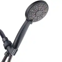 Walmart AquaDance 6-Setting High Pressure Luxury Handheld Shower Head, Oil Rubbed Bronze offer