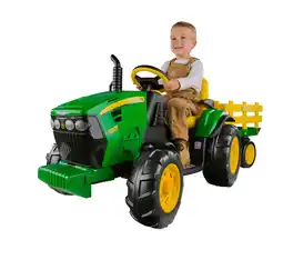 Walmart 12V Peg Perego John Deere Ground Force Tractor Ride-on, for a Child Ages 3-7 offer