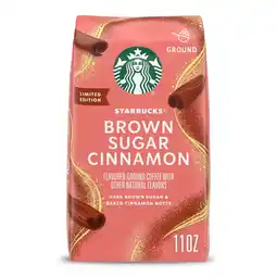 Walmart Starbucks Brown Sugar Cinnamon Flavored Ground Coffee, 100% Arabica, 11 oz offer