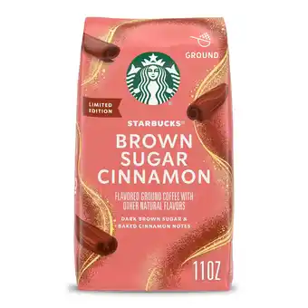Walmart Starbucks Brown Sugar Cinnamon Flavored Ground Coffee, 100% Arabica, 11 oz offer