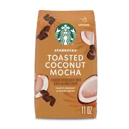 Walmart Starbucks Toasted Coconut Mocha Flavored Ground Coffee, 100% Arabica, 11 oz offer