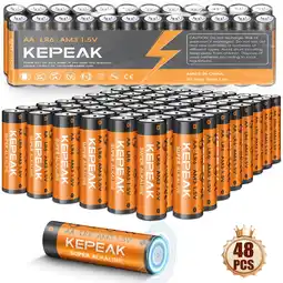 Walmart AA Batteries (48 Pack), Double A Alkaline Batteries offer