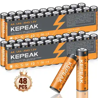 Walmart AA Batteries (48 Pack), Double A Alkaline Batteries offer