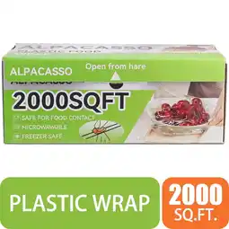 Walmart Alpacasso Plastic Food Wrap with Slide Cutter and Bpa-Free Cling wrap 12IN2000FT offer