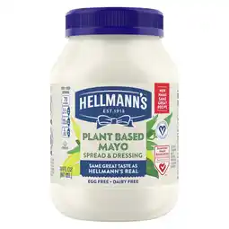 Walmart Hellmann's Plant Based Mayonnaise Spread & Dressing, 30 oz offer