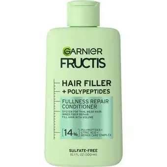 Walmart Garnier Fructis Hair Filler Fullness Repair Conditioner, 10.1 fl oz offer