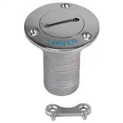 Walmart Whitecap 6125C Stainless Steel 90 Degree Hose Deck Fill with Key - Water, 1-1/2, Grey offer