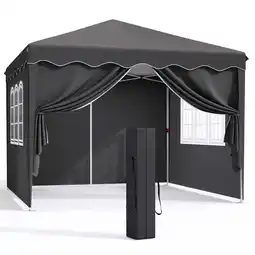 Walmart Arlopu 10x10FT Pop up Canopy Tent with 4 Removable Sidewalls Outdoor Gazebo Tent for Wedding & Patio offer