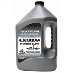 Walmart Quicksilver Advanced Premium Plus TC-W3 2-Cycle Outboard Oil - Synthetic Blend - 1 Gallon bottle offer