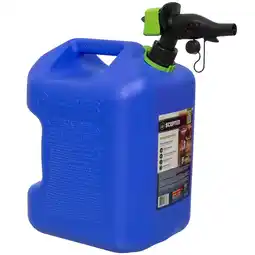 Walmart Scepter 5 Gallon Capacity SmartControl Dual Handle Kerosene Fuel Container, FSCK571, Blue Gas Can offer