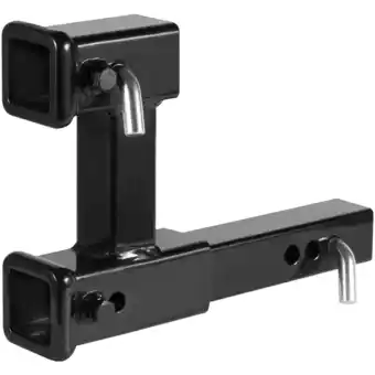 Walmart KFFKFF Dual 2 Trailer Hitch Receiver Rise-Drop Adapter Extender Tow 4000 lbs offer