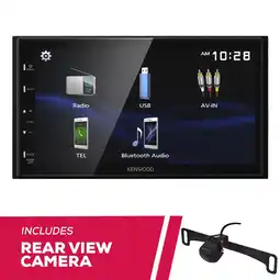 Walmart New Kenwood DMX129BT 6.8 Digital Multimedia Receiver w/ License Plate Backup Camera offer