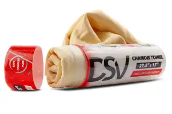 Walmart DSV Standard Premium Car Drying Towel - Chamois Cloth - Absorbent & Lint-Free 27.5x17, 1 Pack offer