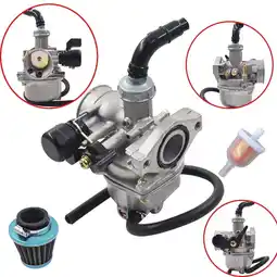 Walmart PZ19 Carburetor 50cc 70cc 90cc 110cc 125cc Replacement for ATV Dirt Bike Go Kart with Air Filter offer
