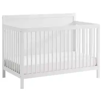 Walmart Oxford Baby Essential 4-in-1 Convertible Panel Crib with Round Spindles, White offer