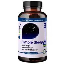 Walmart TrueMed Simple Sleep Gaba, Melatonin, Jujube Fruit Sleep Support Supplements 994mg 90 Capsules offer