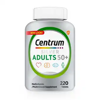 Walmart Centrum Silver Adults 50 Plus Multivitamin With Vitamin B & D3 , 220 Count offer