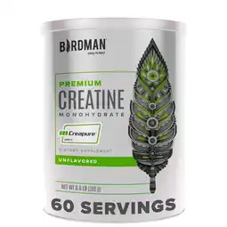 Walmart BIRDMAN Creapure Creatine Monohydrate Unflavored Powder, Pre-Workout, High Performance, 300g offer