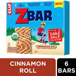 Walmart Zbar Bake Sale Collection Cinnamon Roll Flavor Soft Baked Snack Bars, Organic Granola Bars, 6ct offer