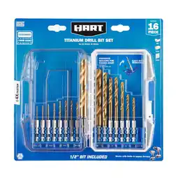 Walmart HART 16-Piece Hex Shank Titanium Drill Bit Set offer