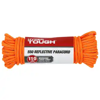 Walmart Hyper Tough 5/32 inch x 50 ft, 550 Reflective Paracord, Orange, 4.9 oz offer