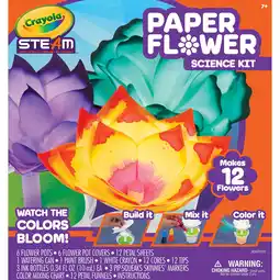 Walmart Crayola Paper Flower Science Kits for Kids, Stem Toy, Educational Gifts for Teens, Arts & Crafts Set offer