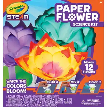 Walmart Crayola Paper Flower Science Kits for Kids, Stem Toy, Educational Gifts for Teens, Arts & Crafts Set offer