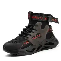 Walmart Sogetch Steel Toe Boots for Men Women Lightweight Work Boots Industrial Construction Safety Shoes offer
