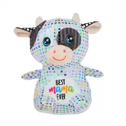 Walmart Mother's Day Black and White Disco Cow Plush, 7 in, by Way To Celebrate offer