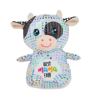 Walmart Mother's Day Black and White Disco Cow Plush, 7 in, by Way To Celebrate offer