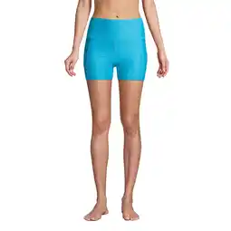 Walmart Lands' End Women's High Waisted 6 Bike Swim Shorts with UPF 50 Sun Protection offer
